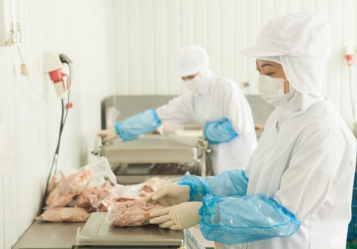 食肉を加工する